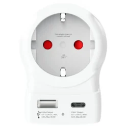 Skross Reiseadapter Europa til USA USB AC PD 20W