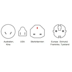 Skross Ujordet universalreiseadapter med USB