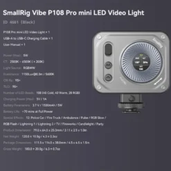 SmallRig Vibe P108 Pro mini-LED-videolampe