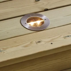 Solcelledrevet altanspotlight LED