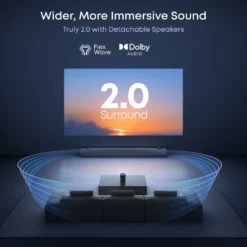 Soundcore Nebula P1 bærbar projektor med avtakbare høyttalere