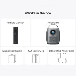 Soundcore P1i smart portabel projektor med vendbare høyttalere Svart