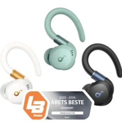 Soundcore Sport X20 trådløse hodetelefoner med støyreduksjon Svart