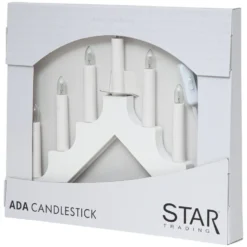 Star Trading Adventsstake med 7 armer Hvit
