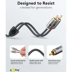 Stereo RCA-kabel 2 m