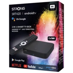 STRONG Android TV-boks SRT 420 med DVB-T2-mottaker