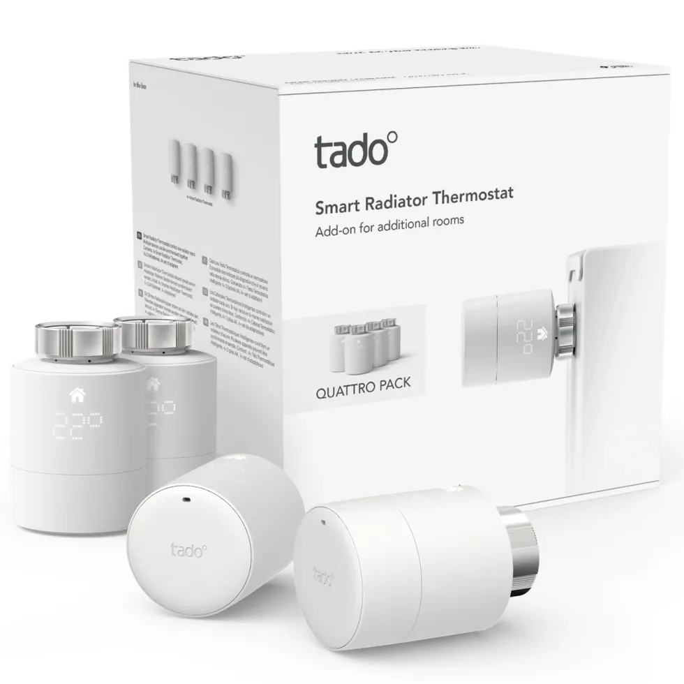 tado Ekstra termostat til Radiator V3+ 4-pk.