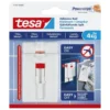 Tesa Justerbar limspiker for kakkel og metall 4 kg 2-pk.