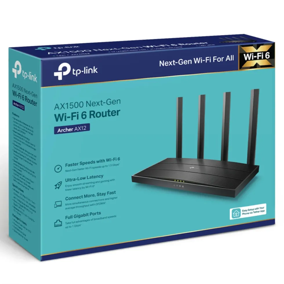 TP-Link Archer AX12 Trådløs ruter