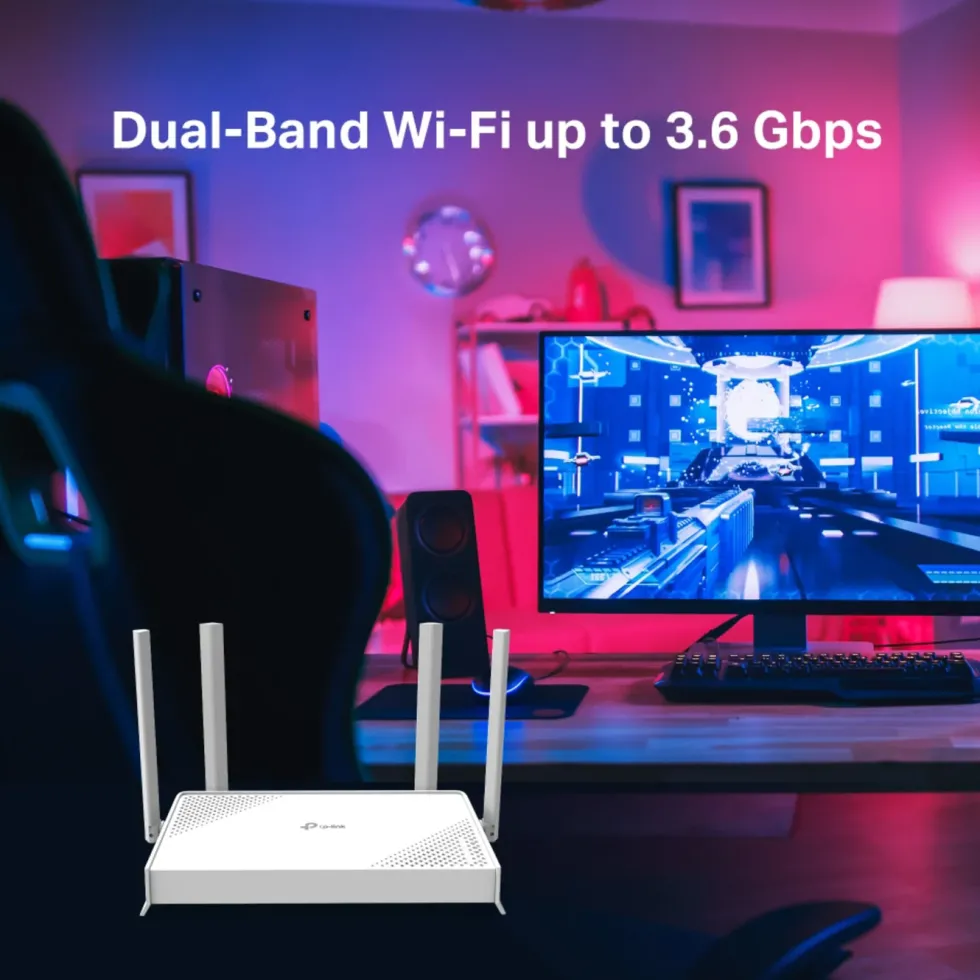 TP-Link Archer BE220W – BE3600 Dual-Band Wifi 7 ruter