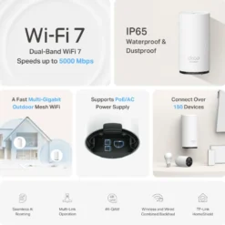 TP-Link Deco BE25 Outdoor Mesh Wi-Fi 7-ruter BE3600