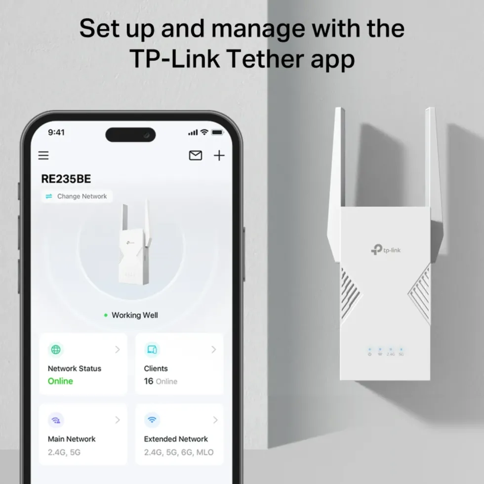 TP-Link RE235BE – WiFi 7 BE3600-extender
