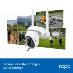 TP-Link Tapo C665G Solcelledrevet 4K Pan/Tilt overvåkingskamera med Wi-Fi/4G