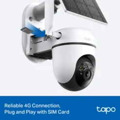 TP-Link Tapo C615G Solcelledrevet 4G LTE Pan/Tilt overvåkingskamera