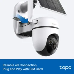 TP-Link Tapo C615G Solcelledrevet 4G LTE Pan/Tilt overvåkingskamera