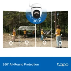 TP-Link Tapo C615G Solcelledrevet 4G LTE Pan/Tilt overvåkingskamera
