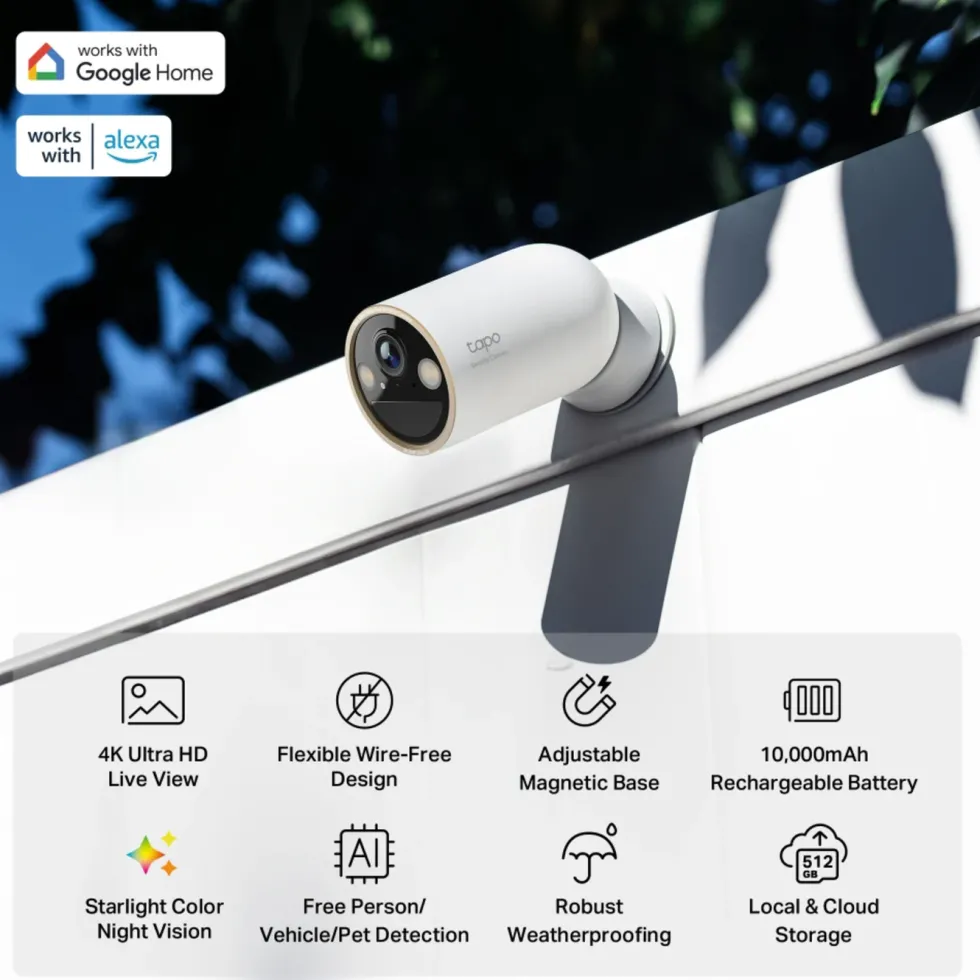 TP-Link Tapo C460 Overvåkingskamera med batteri