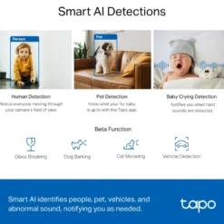 TP-Link Tapo C220 Pan/Tilt AI Overvåkingskamera