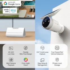 TP-Link Tapo HB610 4K-solkameraer 2-pakning + H500 CentralHub
