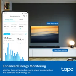 TP-Link Tapo P115 Smart Wifi-fjernstrømbryter med energimåling 4-pk.