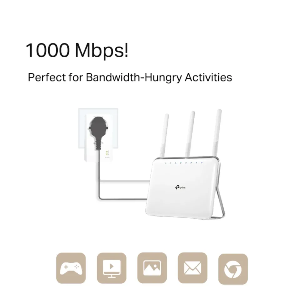 TP-Link TL-PA7017P KIT Homeplug 1 Gb/s 2-pk.