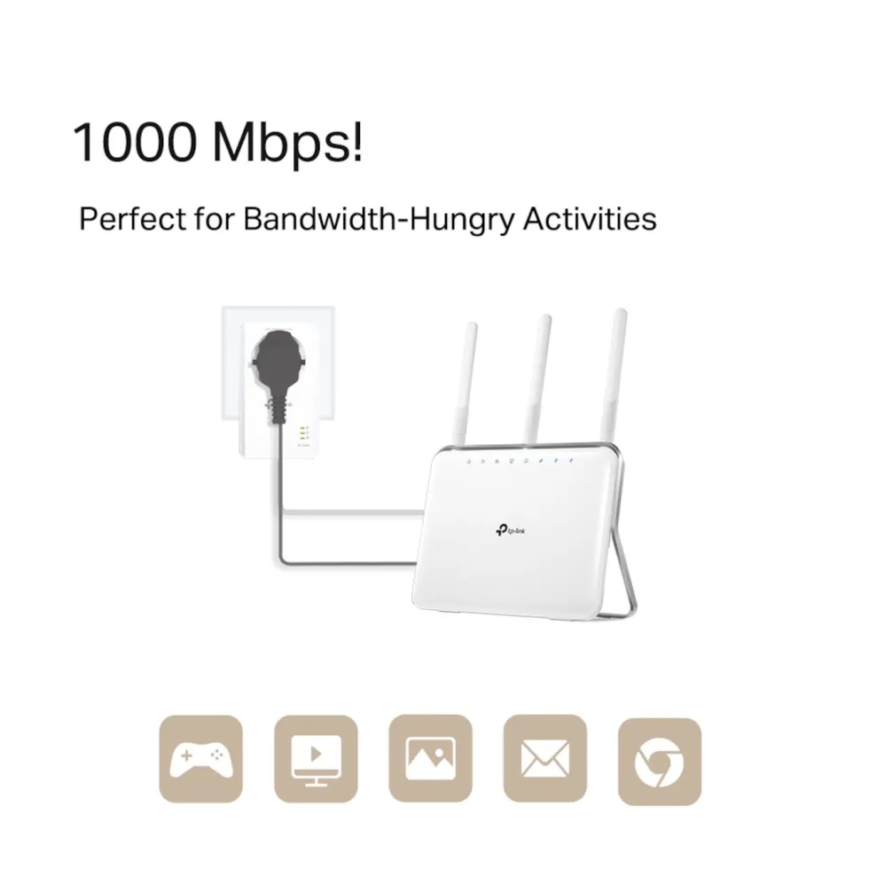 TP-Link TL-PA7017P KIT Homeplug 1 Gb/s 2-pk.