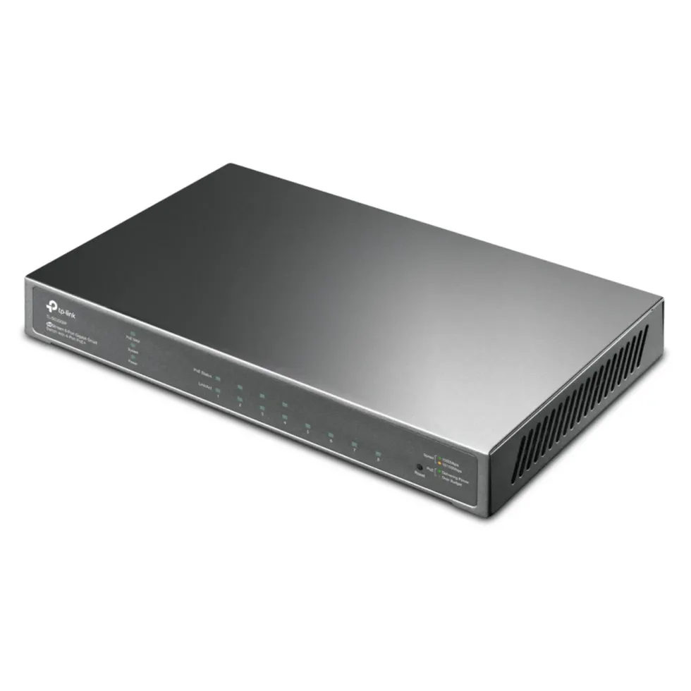 TP-Link TL-SG2008P Konfigurerbar gigabitswitch - 8 porter med 4 porter PoE+