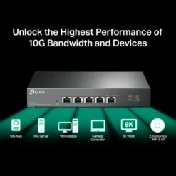 TP-Link TL-SX105 Gigabitswitch 5 porter 10 Gb/s