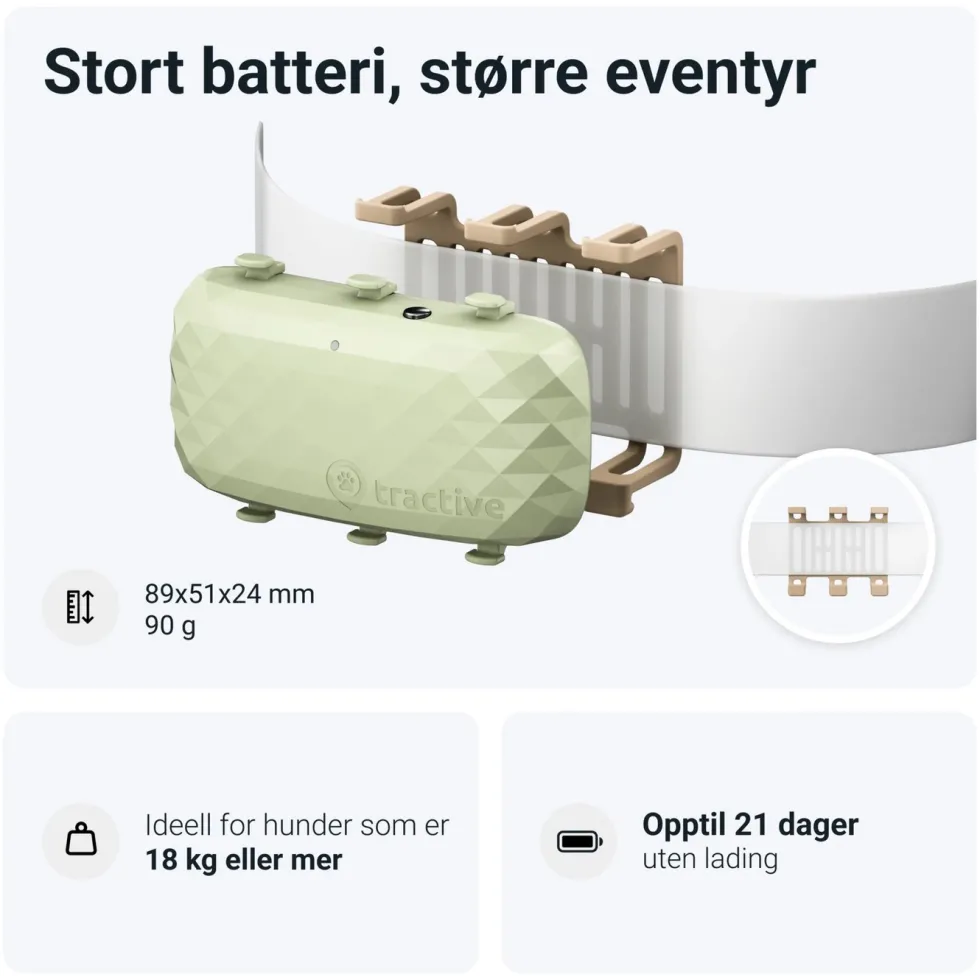 Tractive DOG XL GPS-sporingsbrikke for hund