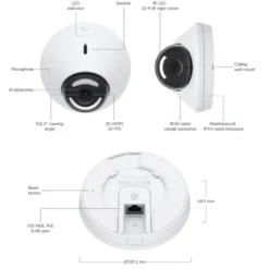 Ubiquiti G5 Dome – PoE-overvåkingskamera