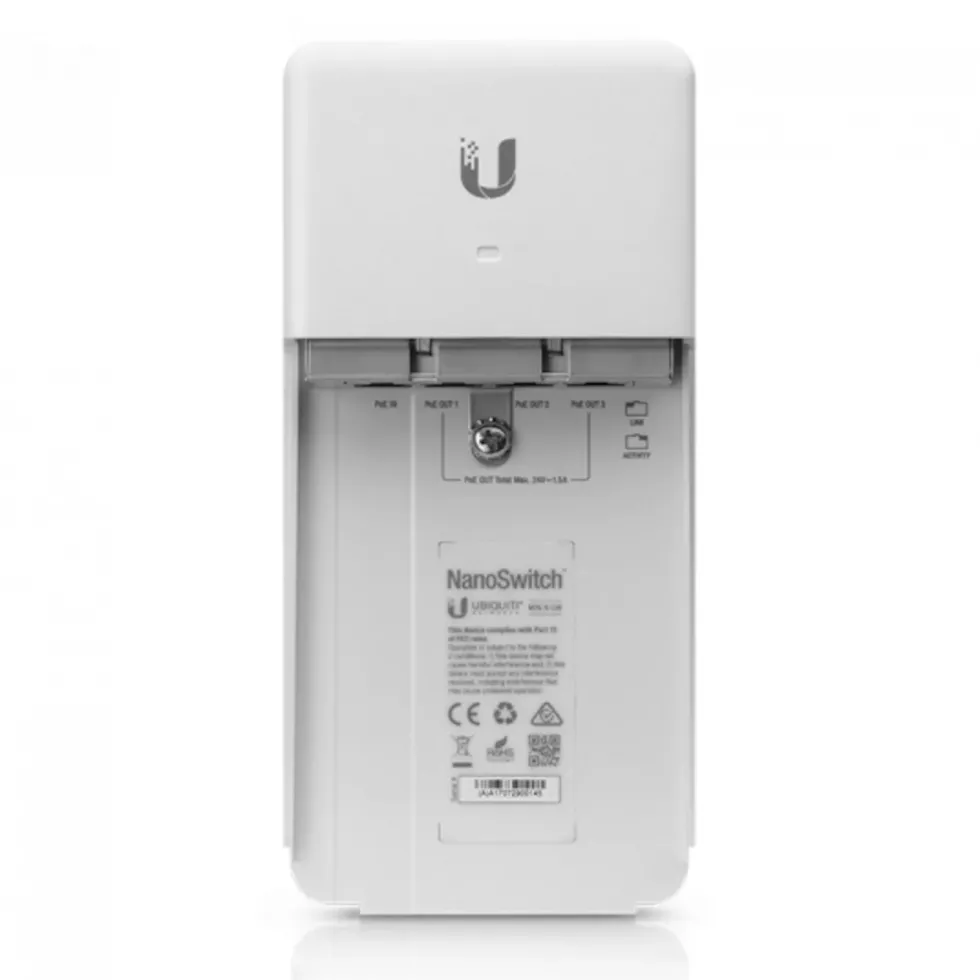 Ubiquiti NanoSwitch N-SW POE-switch for utendørsbruk