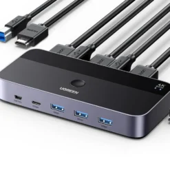 Ugreen 4K HDMI KVM-svitsj med USB 3.0 for 2 datamaskiner