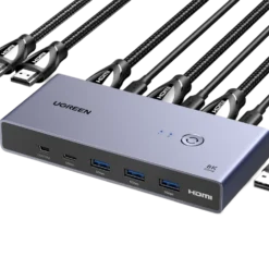 Ugreen 8K HDMI KVM-switch for 2 datamaskiner