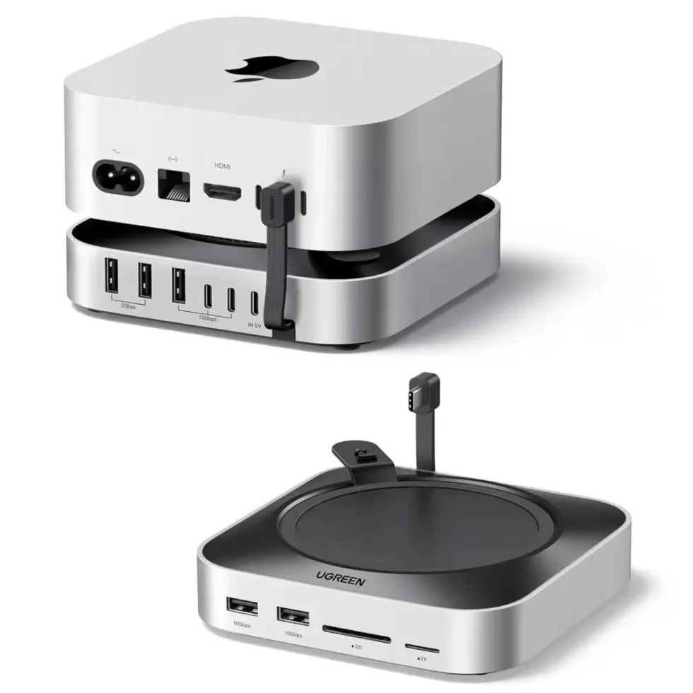 Ugreen Mac mini 11-i-1-dokkingsstasjon med SSD-plass