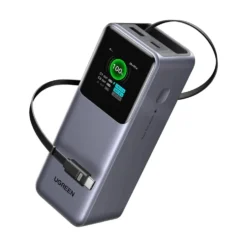 Ugreen Nexode powerbank 20 000 mAh 165 W med innebygd kabel