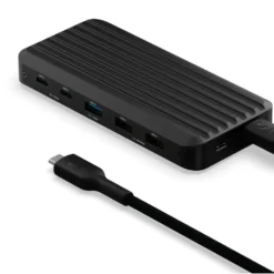 Unisynk 10-porters USB-C-hubb med 140 W pass-through