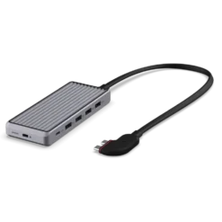 Unisynk 10-ports USB-C-hub for doble skjermer for Mac Grå