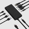 Unisynk USB-C-dokkingstasjon 9 porter 4K for to skjermer