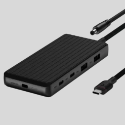 Unisynk USB-C-dokkingstasjon 9 porter 4K for to skjermer