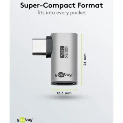 USB-C-adapter med 90° horisontal vinkel – USB4