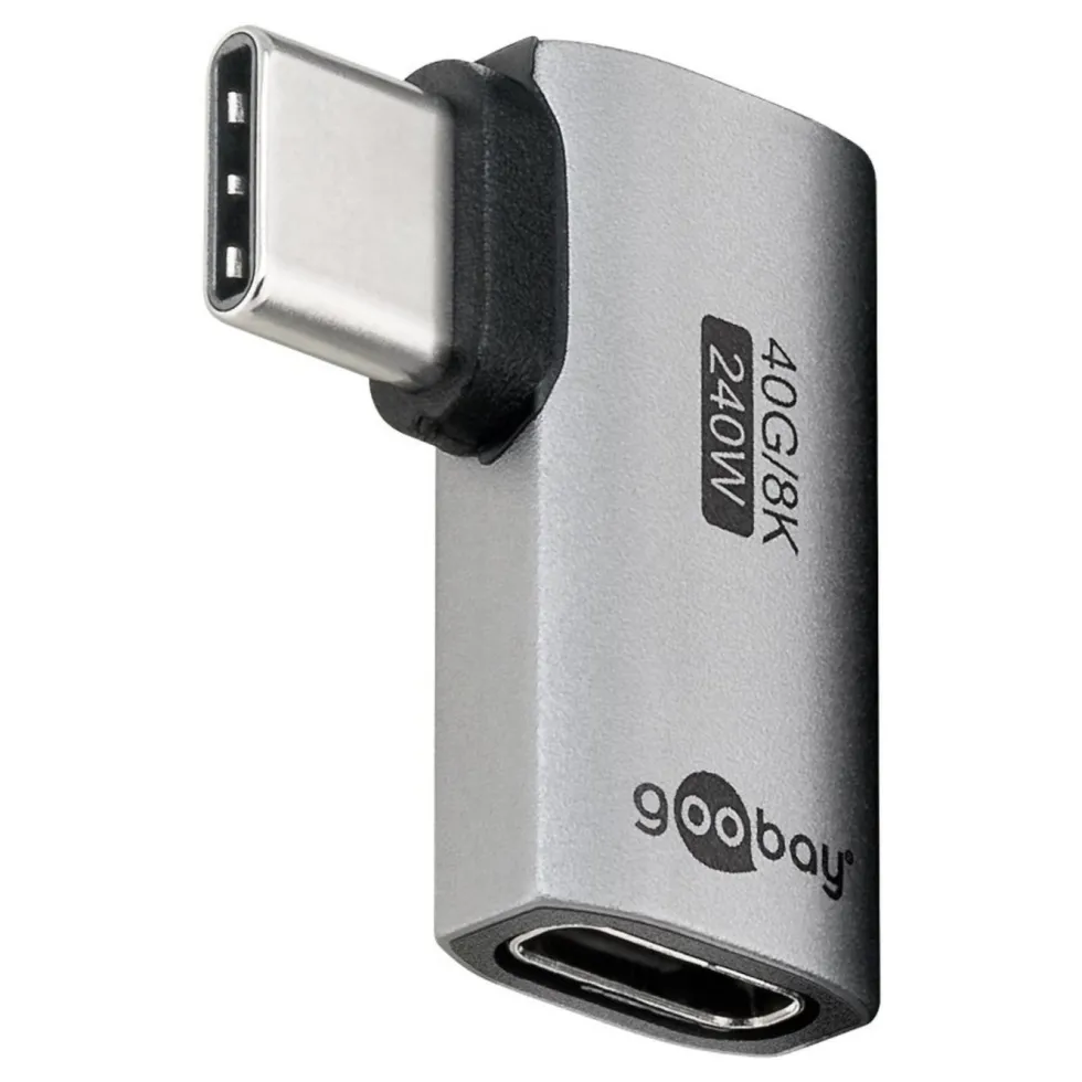 USB-C-adapter med 90° horisontal vinkel – USB4