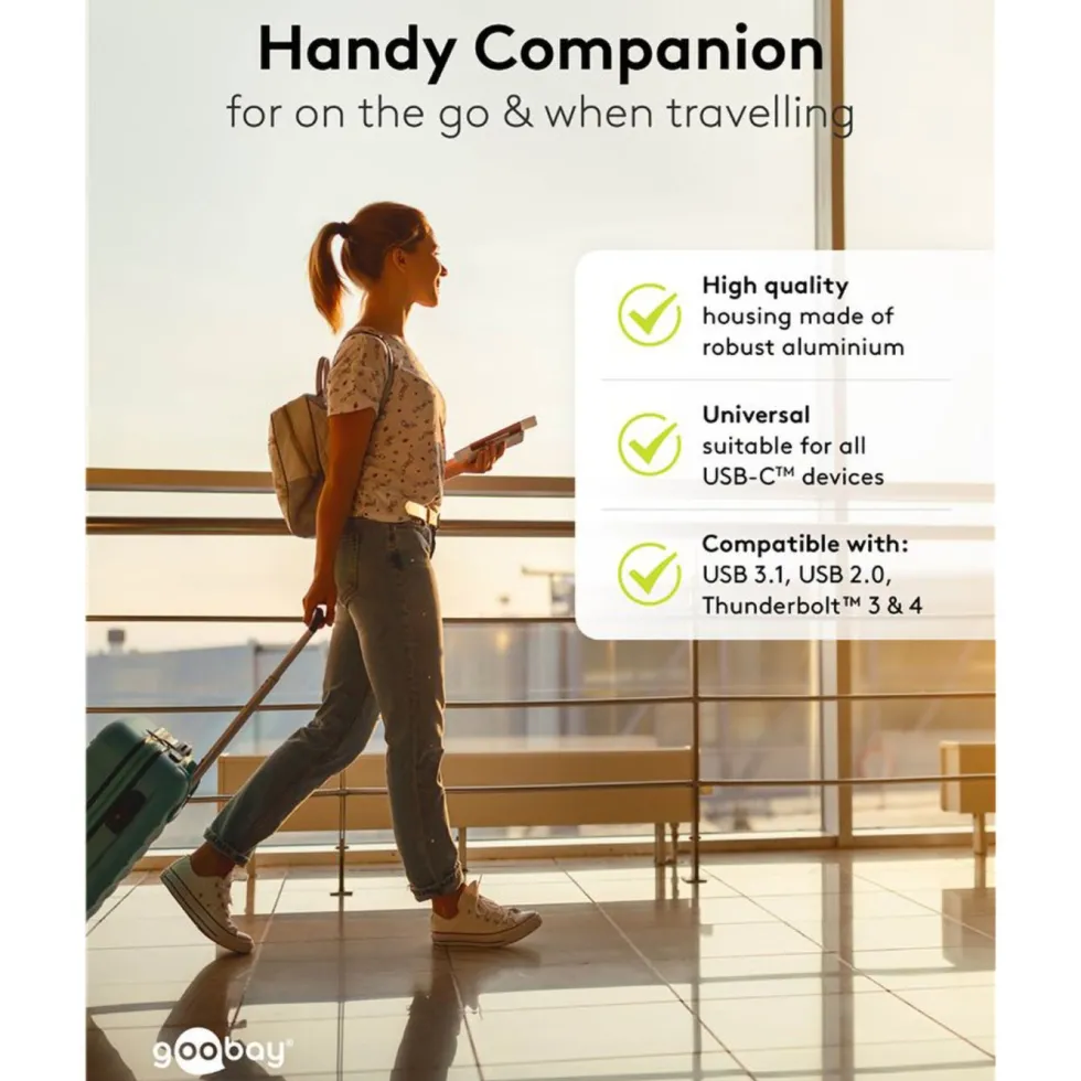 USB-C-adapter med 90° horisontal vinkel – USB4