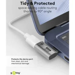 USB-C-adapter med 90° horisontal vinkel – USB4