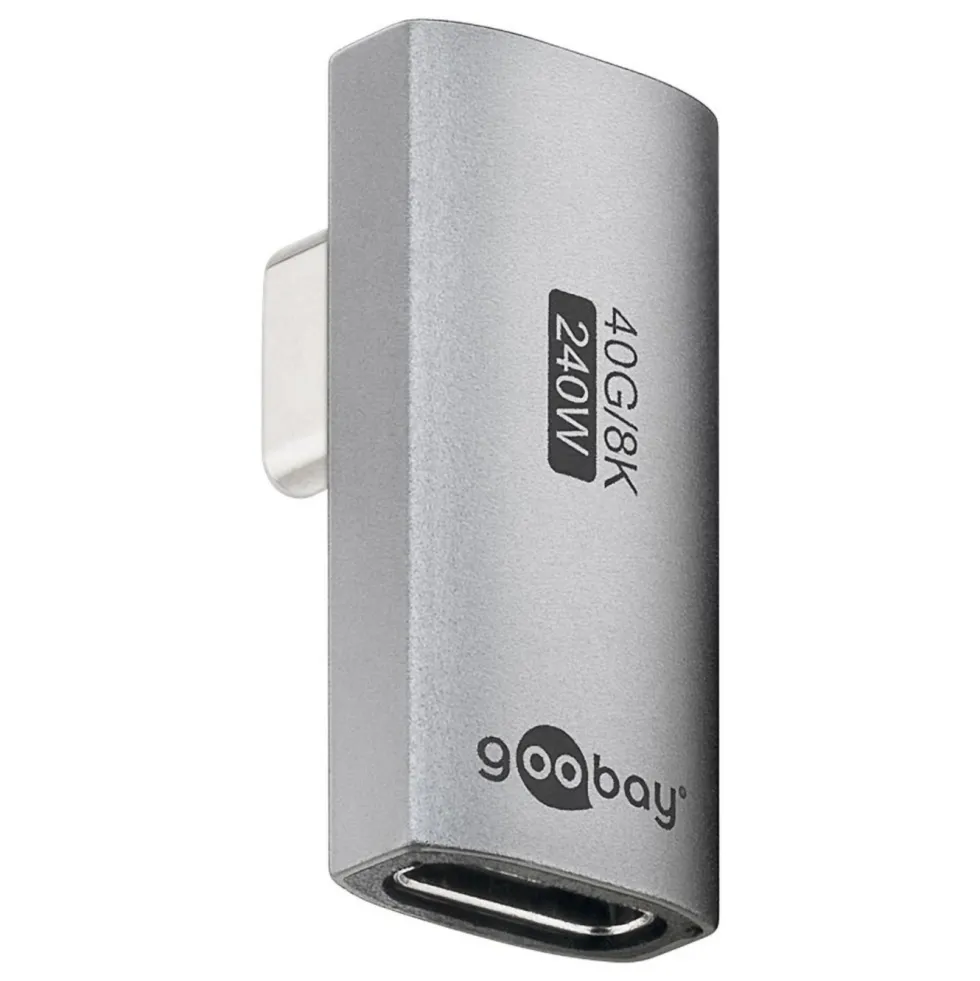 USB-C-adapter 90° med USB4-støtte