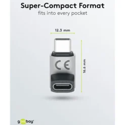 USB-C-adapter 90° med USB4-støtte