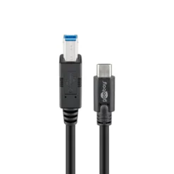 USB-C til USB-B 3.0-kabel 1 m