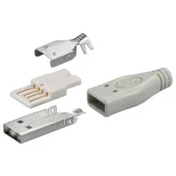 USB-kontakt til lodding USB-A