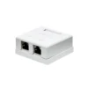Utenpåliggende UTP-nettverksuttak Cat. 6 2-port