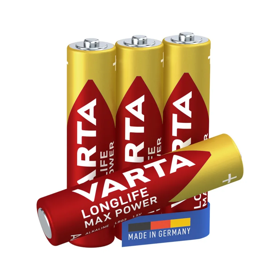 Varta Longlife Max Power AAA-batterier 4-pk.