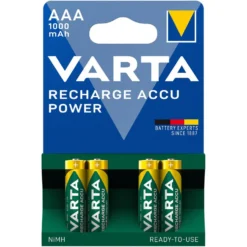 Varta Oppladbare AAA-batterier 1000 mAh 4-pk.